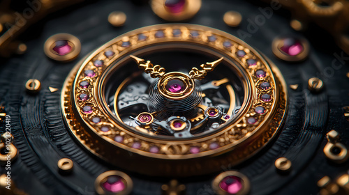 Wallpaper Mural clock gear background and abstract . 3d, rendering, illustration Torontodigital.ca