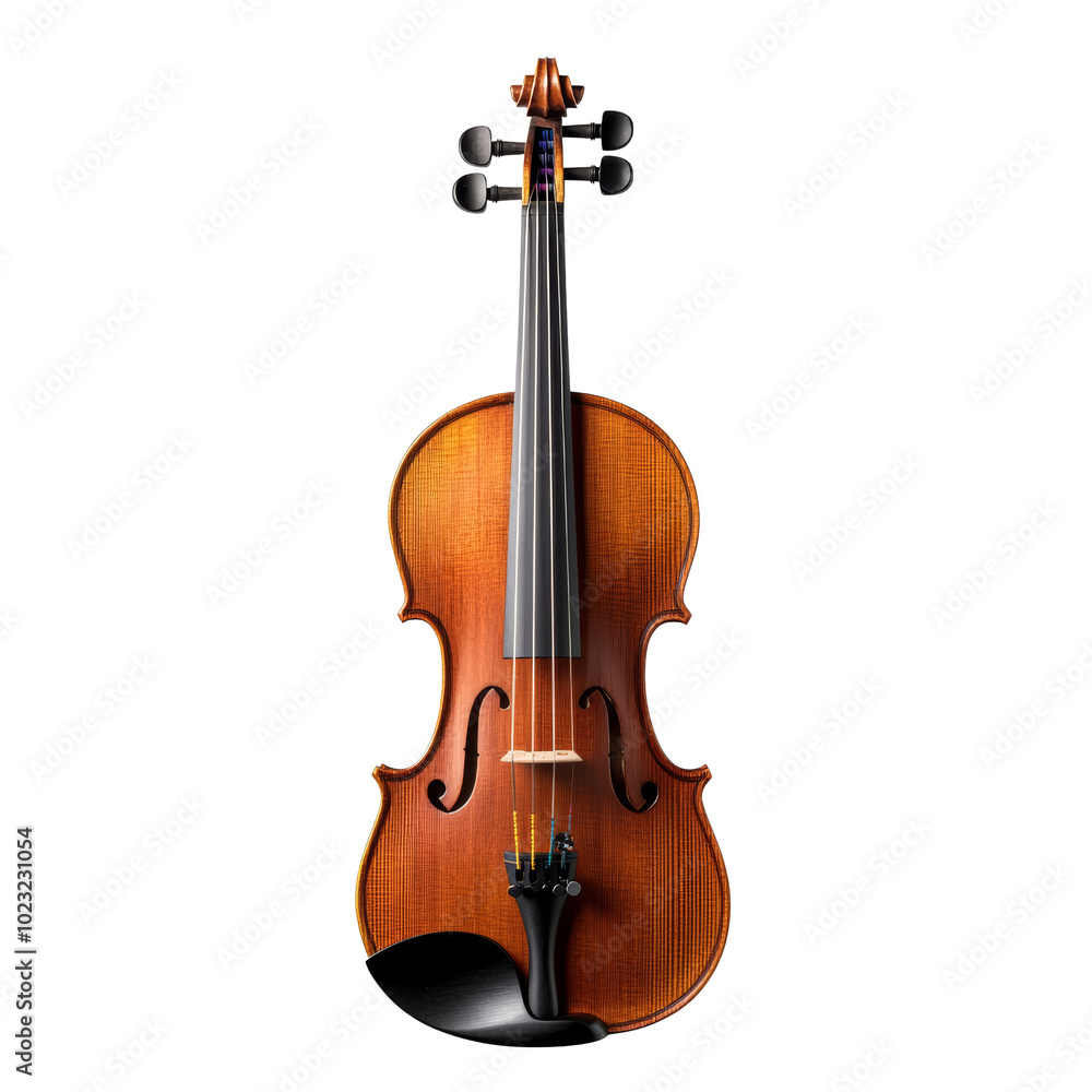 Elegant violin with a polished wooden finish, showcasing intricate craftsmanship. Perfect for music-related design projects. Elegant violin with a polished wooden finish, showcasing intricate craftsmanship. Perfect for music-related design projects.