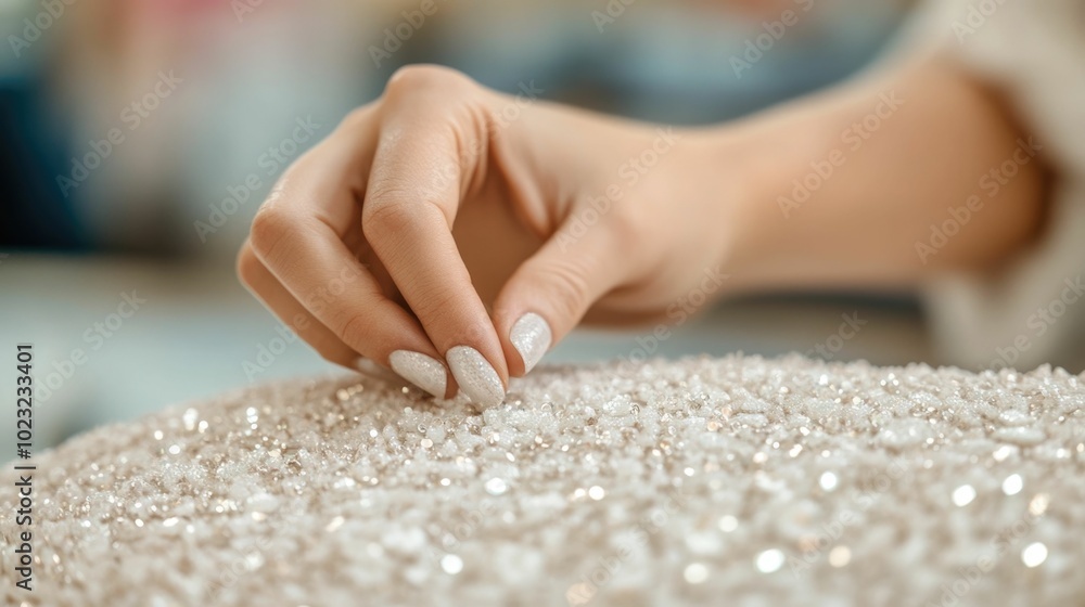 DIY Fashion Sewing Beads and Sequins onto a Formal Gown to Add Sparkle and Personal Touches for a Unique and Glamorous Look DIY Fashion Sewing Beads and Sequins onto a Formal Gown to Add Sparkle and Personal Touches for a Unique and Glamorous Look