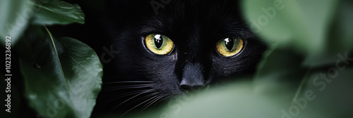 Black Cat Protection Day. a black cat. a pet photo