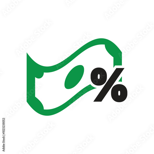 Tax icon logo design template isolated illustration