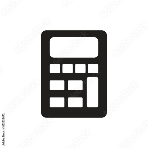 Calculator icon logo design template isolated illustration