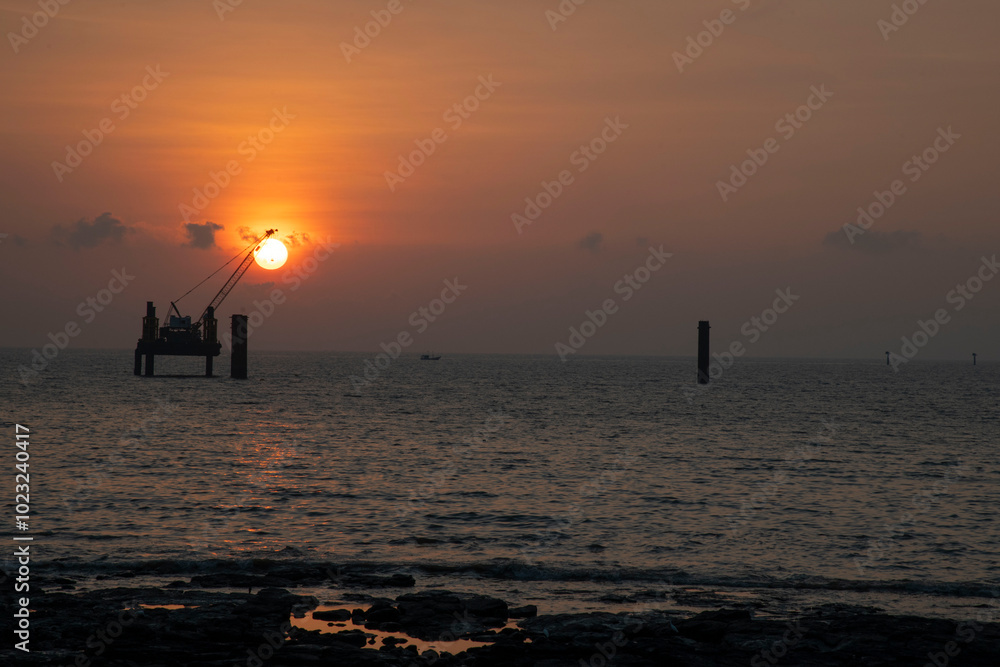 Fototapeta premium sunset at the beach