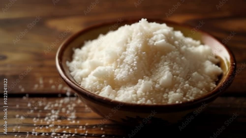 a bowl filled to the brim with sugar a bowl filled to the brim with sugar