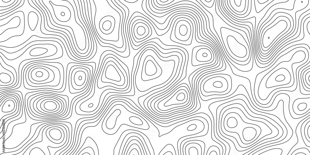 Abstract topographic contours map background. Panorama view gradient multicolor wave curve lines banner background design. Abstract topographic contours map background. Panorama view gradient multicolor wave curve lines banner background design.