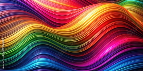 Vibrant Wave Patterns in Bright and Dark Colors for Abstract Backgrounds