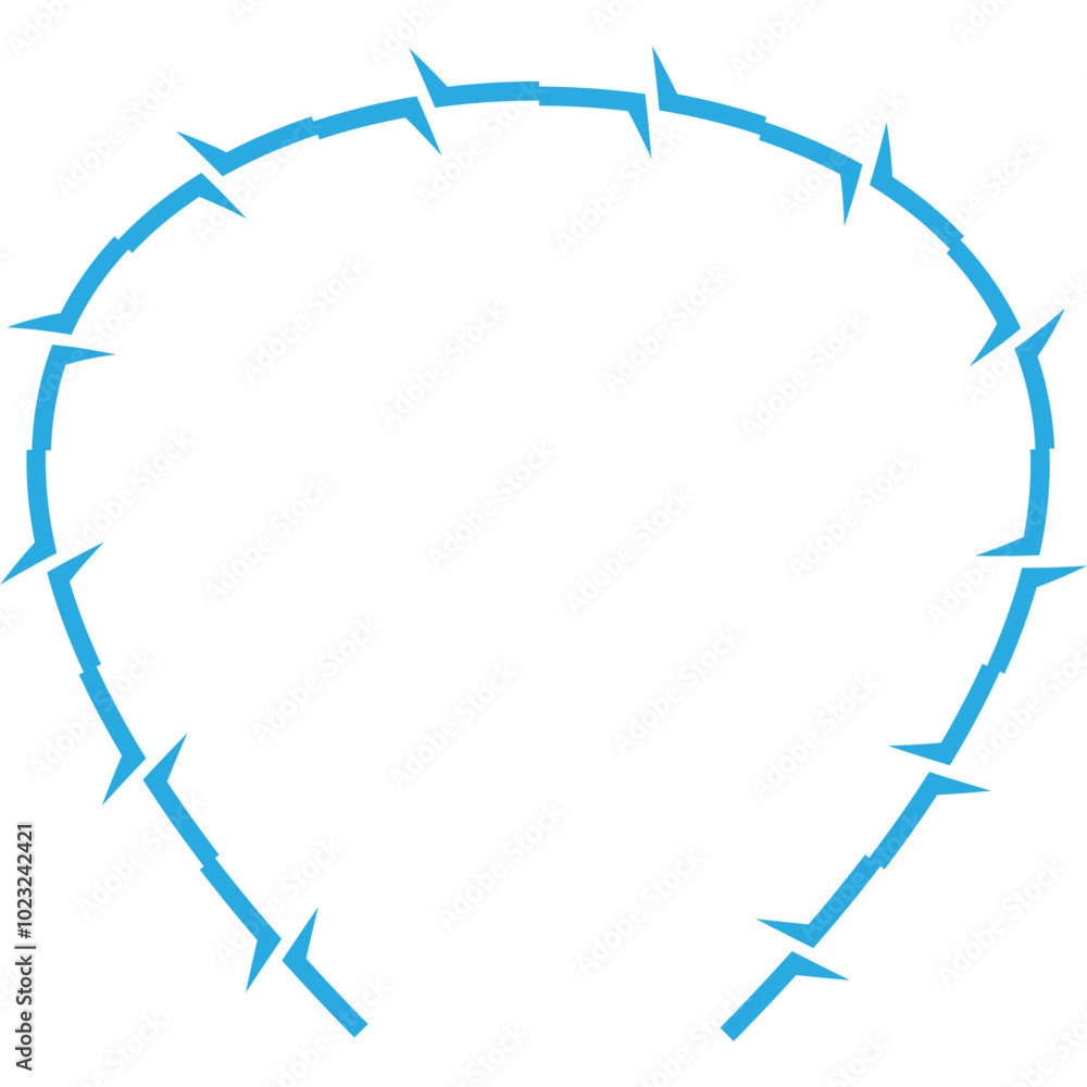 Aesthetic Barbed Wire Decorative Frame Icon Element Aesthetic Barbed Wire Decorative Frame Icon Element