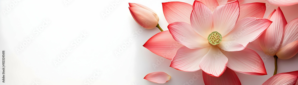 Elegant Lotus Zooming In with Joyful Sharad Purnima Text Isolated on White Background, Creating a Festive Mood in Photo Stock Concept Elegant Lotus Zooming In with Joyful Sharad Purnima Text Isolated on White Background, Creating a Festive Mood in Photo Stock Concept