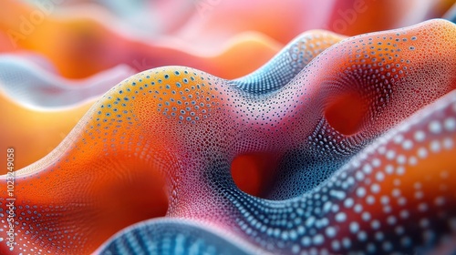 colorful digital patterns emerging from stress relief toys as they are pressed capturing a sense of playful energy and modern vibrancy in an abstract setting