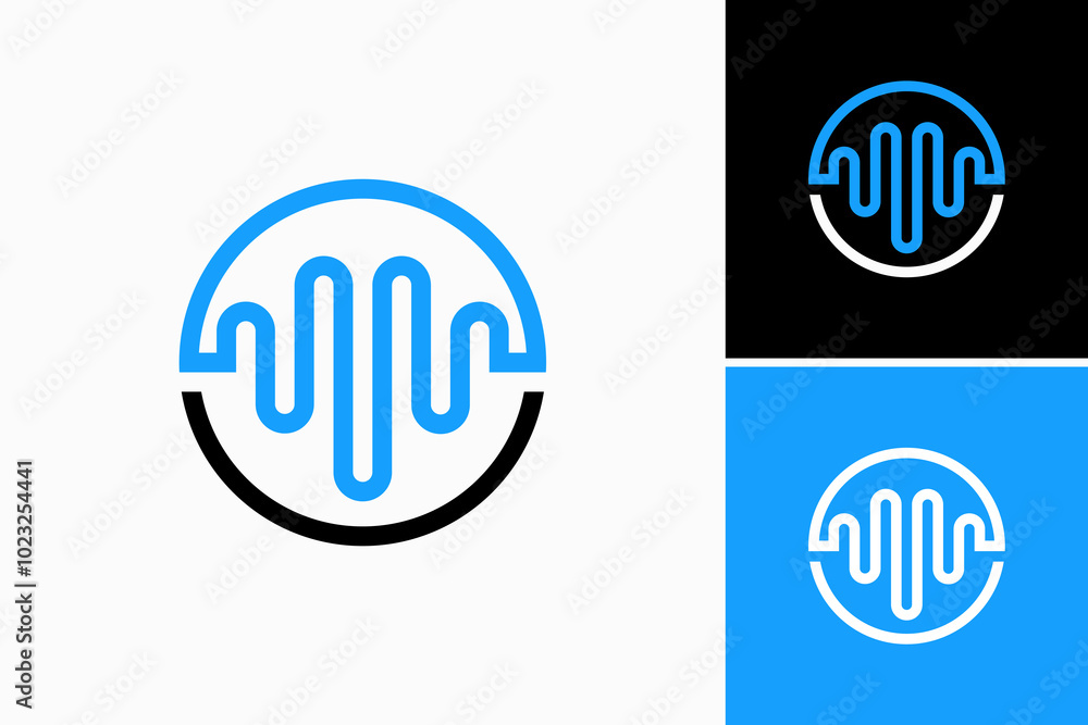 sound waves Logo design vector sound waves Logo design vector