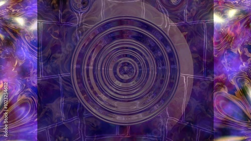 abstract background with circles and dance
