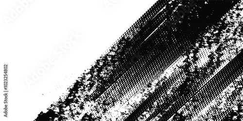 Tire tread marks, wheel textures, tire marks - car racing, motocross, drift, rally, off-road and others. Vector black isolated texture in grunge style