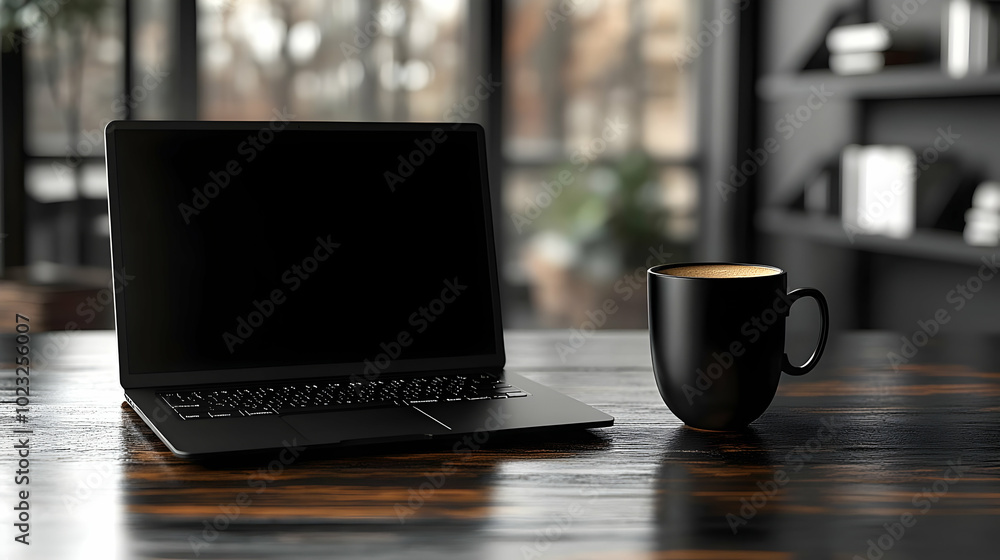 3D Icon of a Laptop and Coffee Mug Isolated on White Background - Vector Image Illustrating a Productive Home Office Setup Perfect for Remote Work 3D Icon of a Laptop and Coffee Mug Isolated on White Background - Vector Image Illustrating a Productive Home Office Setup Perfect for Remote Work