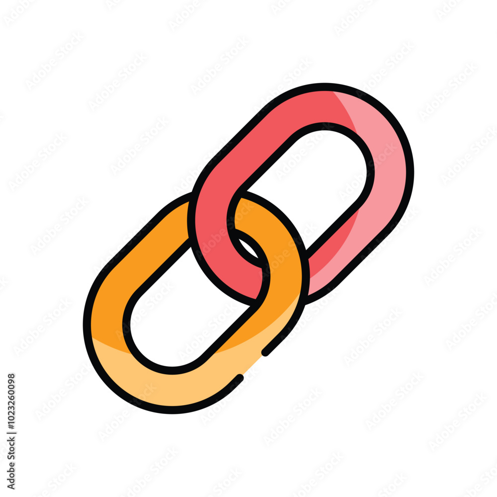 Obraz premium Connection Link vector icon