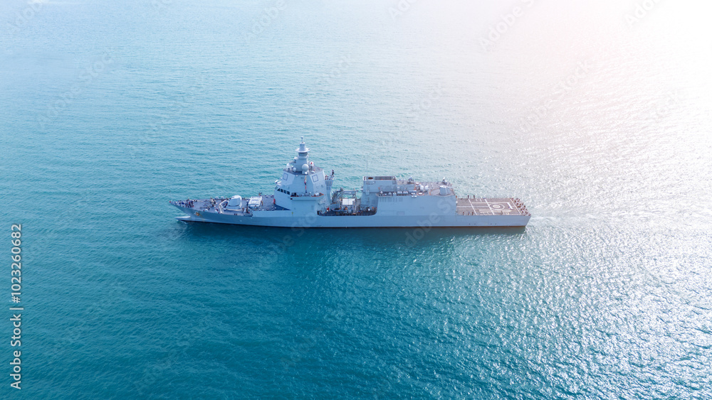 Nuclear war ship, Navy ship, Military navy. nuclear carrier running in the ocean. Nuclear war ship, Navy ship, Military navy. nuclear carrier running in the ocean.