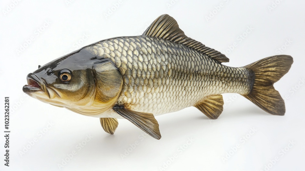 Carp Fish, Isolated Close-up Carp Fish, Isolated Close-up