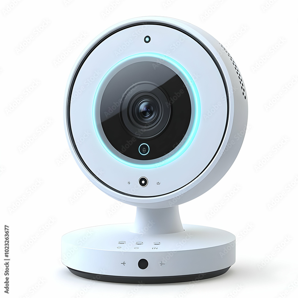 Webcam and Ring Light Isolated on White Background - Vector Image for Home Office Video Conferencing Tools in Photo Stock Concept Webcam and Ring Light Isolated on White Background - Vector Image for Home Office Video Conferencing Tools in Photo Stock Concept