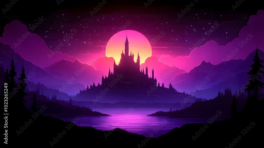 Euro Day celebration with fireworks lighting up the night sky over a European city in papercut and watercolor style Euro Day celebration with fireworks lighting up the night sky over a European city in papercut and watercolor style