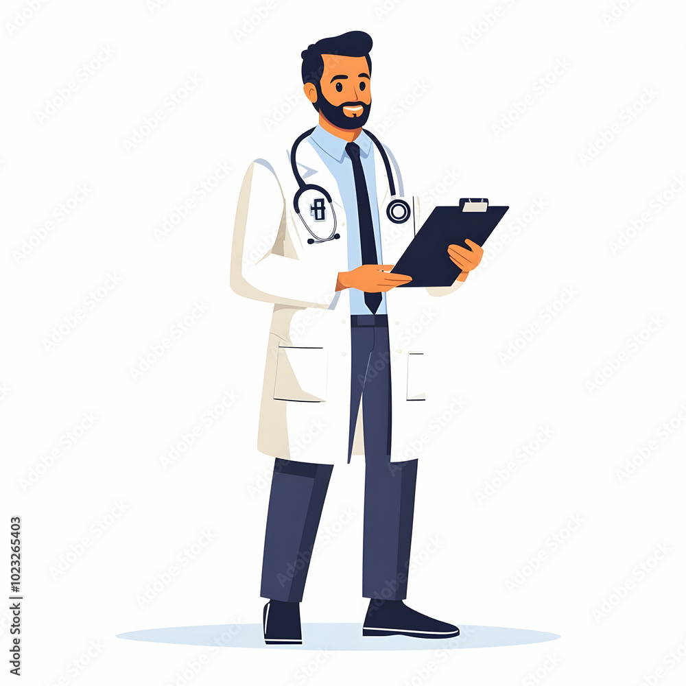 Person with Stethoscope and Medical Chart Against Blank Background for Health Service Concept � Efficient and Friendly Healthcare Representation Person with Stethoscope and Medical Chart Against Blank Background for Health Service Concept � Efficient and Friendly Healthcare Representation