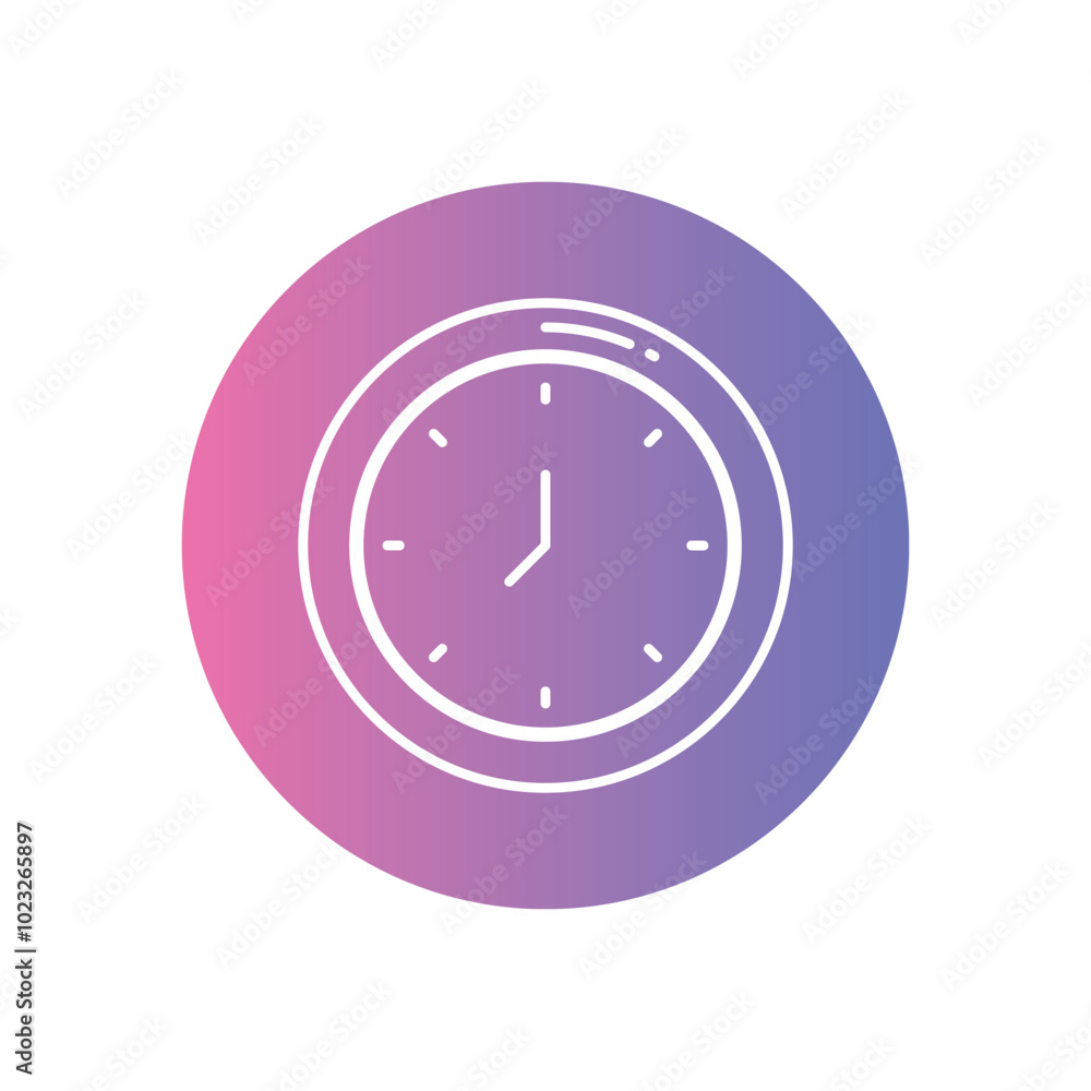 Time vector icon stock illustration Time vector icon stock illustration