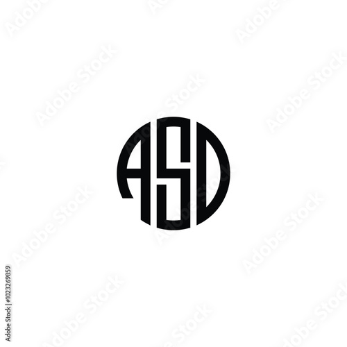 ASD Letter Mark Logo Design, Vector Design