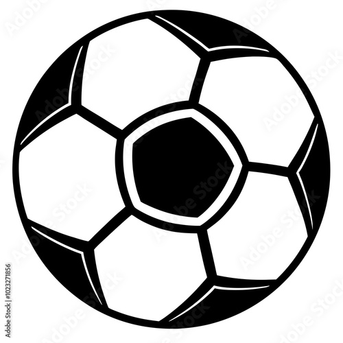 soccer ball isolated on white