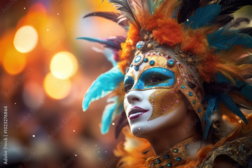 Carnival celebration representation performance headdress. Carnival celebration representation performance headdress.