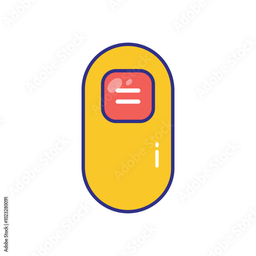 Scrollbar vector icon stock illustration