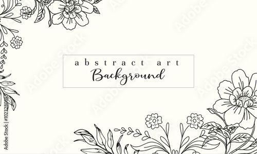 Luxury flowers botanical background with trendy wildflowers for wall decoration, event program or wedding elegant leaves for invitation save the date card etc. Botanical all layout vector