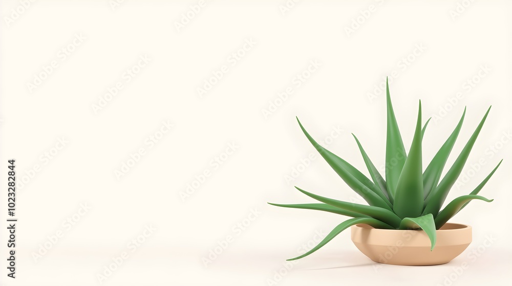 Minimal Aloe Vera Plant