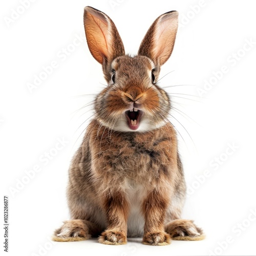 Happy leveret mammal animal rodent.