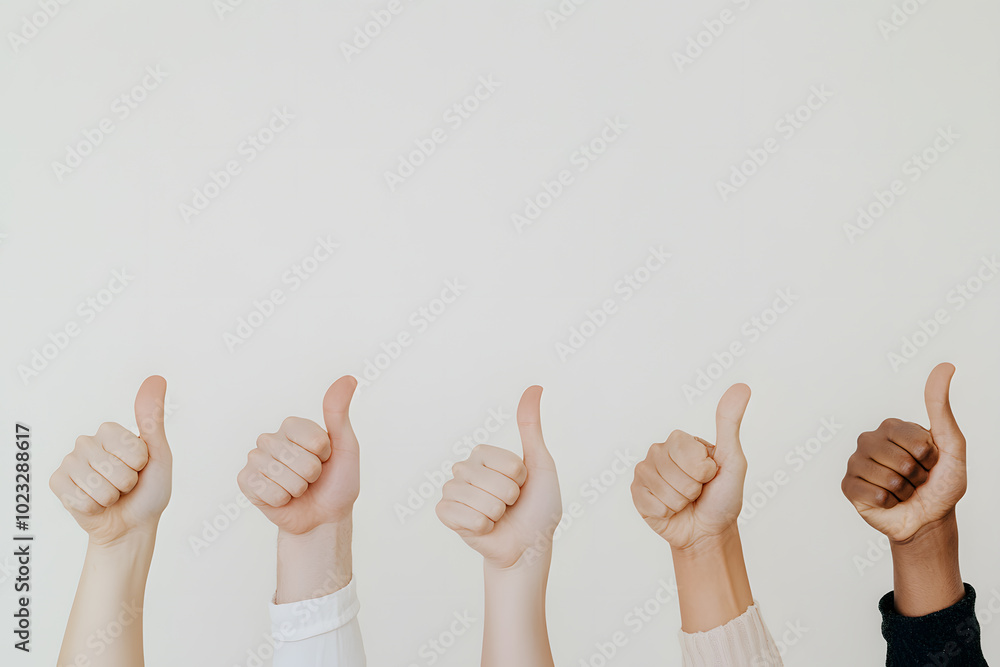 Thumbs Up for Success | Hands Symbolising Teamwork and Collaboration
