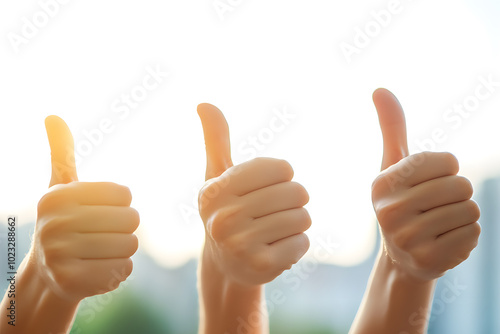 Thumbs Up for Success | Hands Symbolising Teamwork and Collaboration