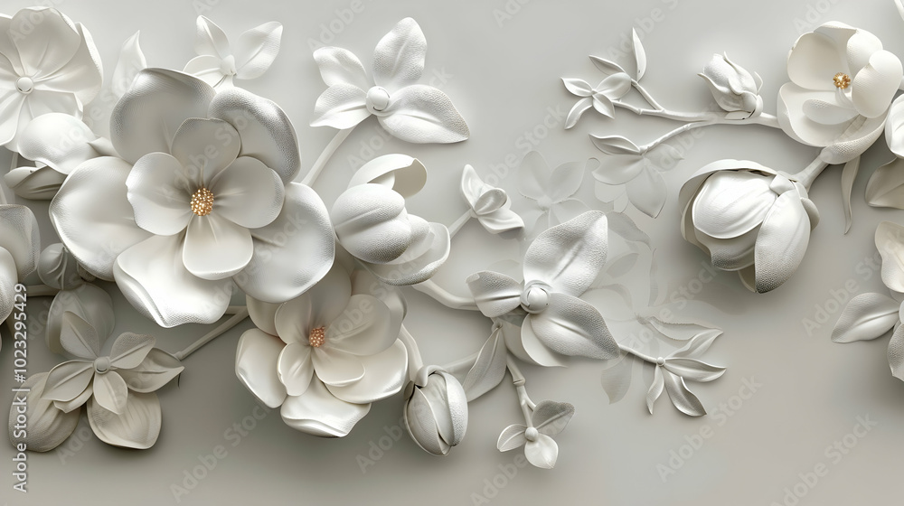 The Charm of Textured Walls: Volumetric Floral Designs in Plaster
The Charm of Textured Walls: Volumetric Floral Designs in Plaster