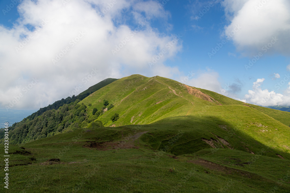 Fototapeta premium Magnificent views of the mountain village and nature of Azerbaijan