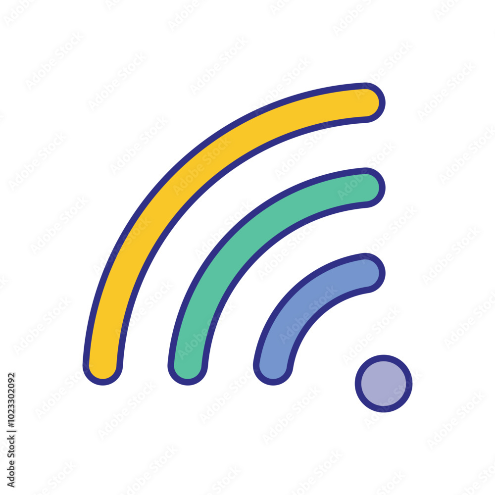 Wifi Symbol vector icon stock illustration Wifi Symbol vector icon stock illustration