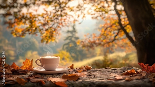 Fall, Brown, Oak Green, Morning Sky, Cafe Changga, Coffee, Pottery, Relaxed Coffee Lovers, Nature Stability, Fall Fantasy,