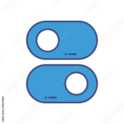 Radio Button vector icon stock illustration