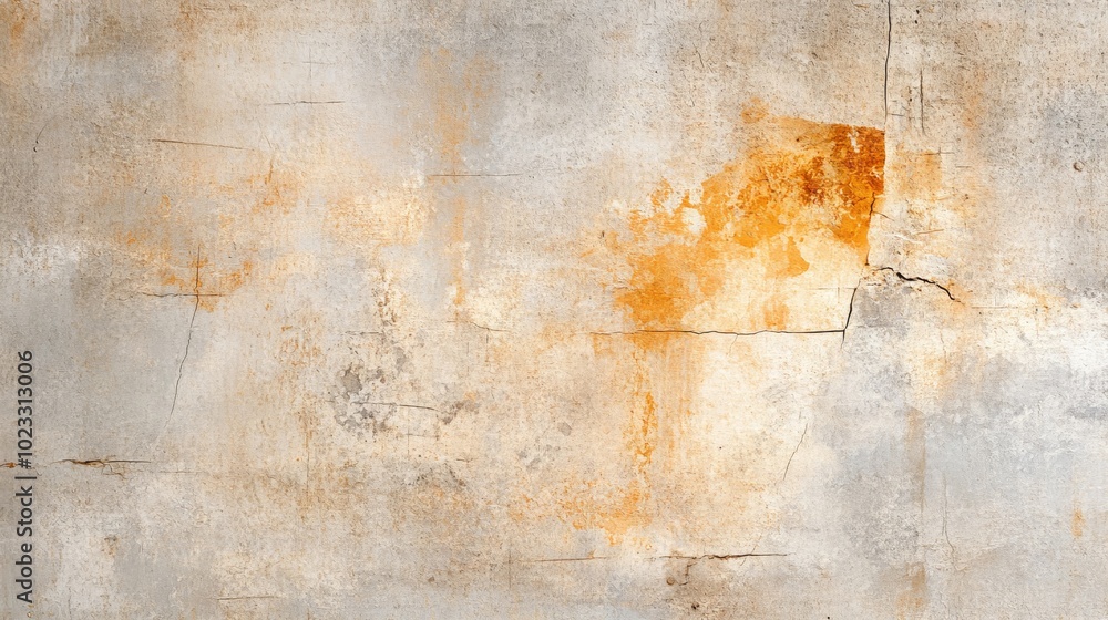Obraz premium Cracked and Weathered Concrete Wall Texture