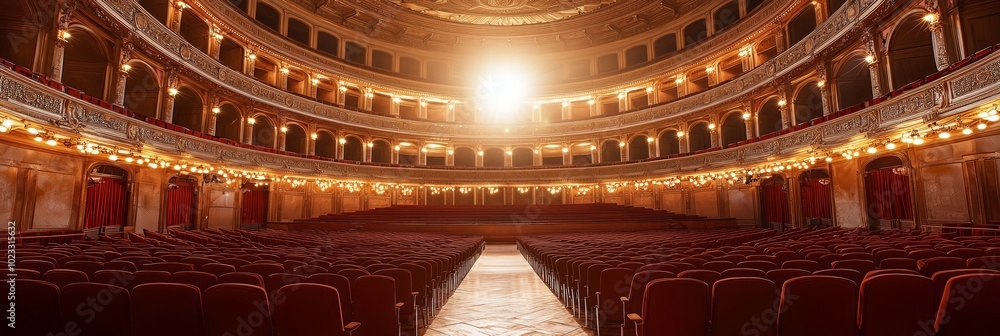 Obraz premium Creative and vibrant background for World Opera Day, honoring the beauty of opera performances