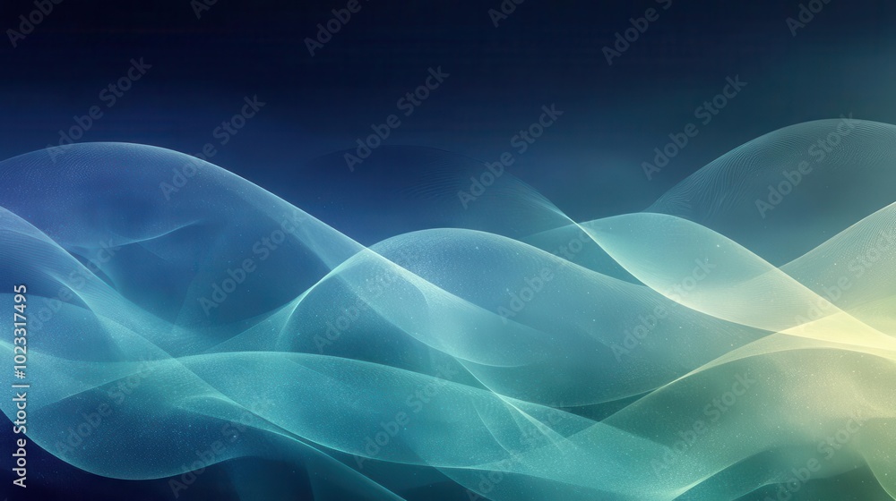 dynamic abstract business background featuring flowing shapes in varying shades of blue and green symbolizing growth and innovation with a modern and professional aesthetic