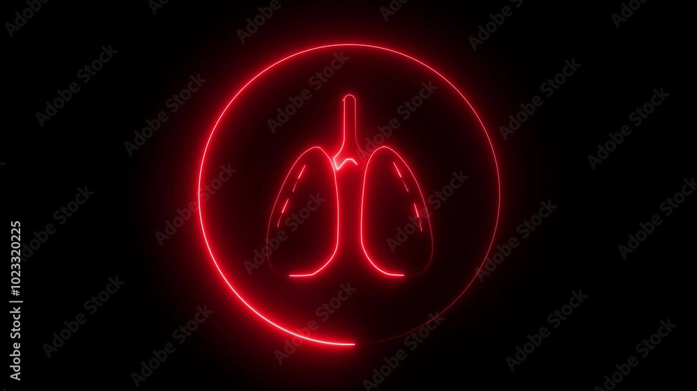Lungs Human Internal Organ Isolated black Background With Gradient Mesh 4K Video motion graphic animation. neon human Lung and kidney icon animation Lungs Human Internal Organ Isolated black Background With Gradient Mesh 4K Video motion graphic animation. neon human Lung and kidney icon animation