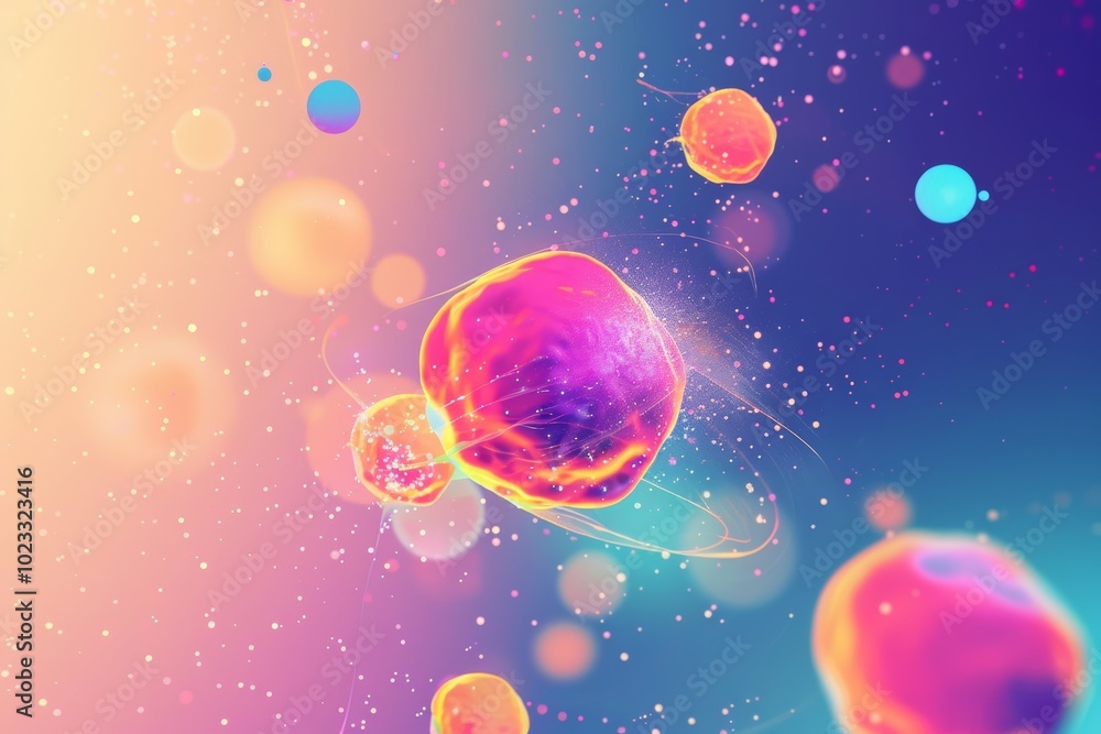 Abstract cosmic cells: viral science in space art Abstract cosmic cells: viral science in space art