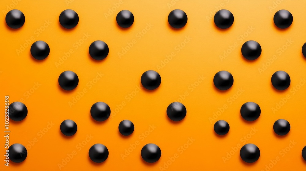 Bright orange background with contrasting black dots evenly spaced, creating a bold, modern dotted pattern Bright orange background with contrasting black dots evenly spaced, creating a bold, modern dotted pattern