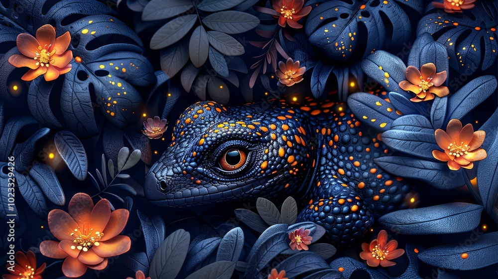 Surreal creatures seamless pattern. Imaginary characters and plants, fictional animals. Decorative fabric print, wrapping design, neoteric vector background Surreal creatures seamless pattern. Imaginary characters and plants, fictional animals. Decorative fabric print, wrapping design, neoteric vector background