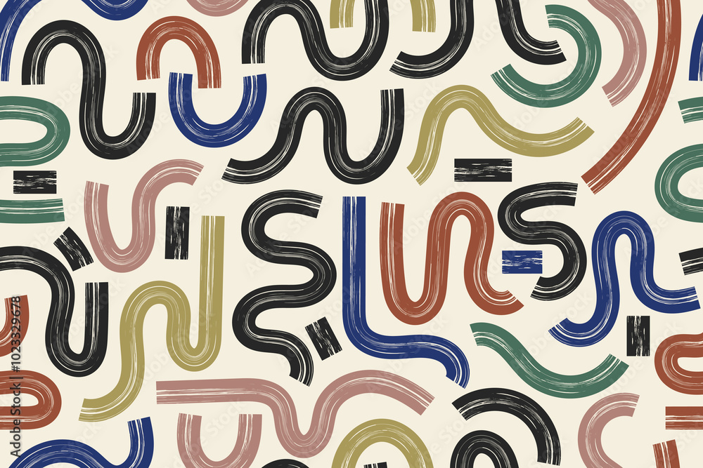 abstract doodle lines seamless pattern abstract doodle lines seamless pattern