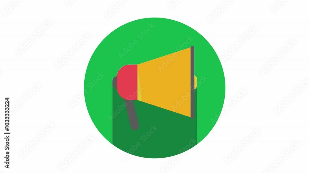 advertising icon for business animation advertising icon for business animation
