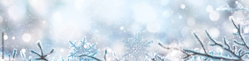 Background with copy space featuring a scenic winter Christmas scene. Background with copy space featuring a scenic winter Christmas scene.