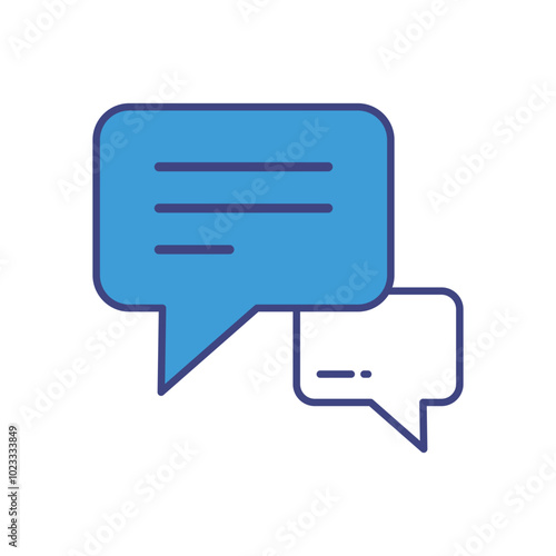 Message vector icon stock illustration