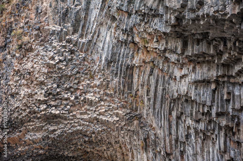 The Symphony of Stones in Garni, Armenia, hexagonal rock formations The Symphony of Stones in Garni, Armenia, hexagonal rock formations
